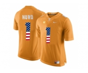 2016 US Flag Fashion 2016 Tennessee Volunteers Jalen Hurd #1 College Football Limited Jersey - Orange