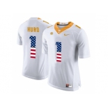 2016 US Flag Fashion 2016 Tennessee Volunteers Jalen Hurd #1 College Football Limited Jersey - White