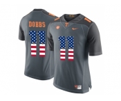 2016 US Flag Fashion 2016 Tennessee Volunteers Joshua Dobbs #11 College Football Limited Jersey - Grey