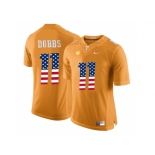 2016 US Flag Fashion 2016 Tennessee Volunteers Joshua Dobbs #11 College Football Limited Jersey - Orange