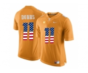 2016 US Flag Fashion 2016 Tennessee Volunteers Joshua Dobbs #11 College Football Limited Jersey - Orange