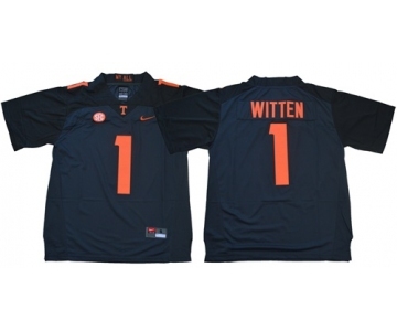 Vols #1 Jason Witten Grey Limited Stitched NCAA Jersey