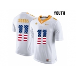 2016 US Flag Fashion 2016 Youth Tennessee Volunteers Joshua Dobbs #11 College Football Limited Jersey - White