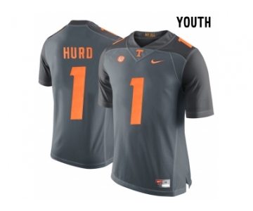 2016 Youth Tennessee Volunteers Jalen Hurd #1 College Football Limited Jersey - Grey