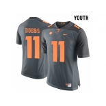 2016 Youth Tennessee Volunteers Joshua Dobbs #11 College Football Limited Jersey - Grey