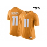 2016 Youth Tennessee Volunteers Joshua Dobbs #11 College Football Limited Jersey - Orange