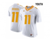 2016 Youth Tennessee Volunteers Joshua Dobbs #11 College Football Limited Jersey - White