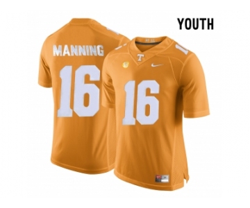 2016 Youth Tennessee Volunteers Peyton Manning #16 College Football Limited Jersey - Orange