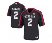 2016 Men'sTexas A&M Aggies Johnny Manziel #2 College Football Authentic Jersey - Black