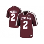 2016 Men'sTexas A&M Aggies Johnny Manziel #2 College Football Authentic Jersey - Maroon