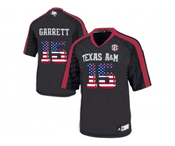 2016 US Flag Fashion 2016 Men'sTexas A&M Aggies Myles Garrett #15 College Football Authentic Jersey - Black