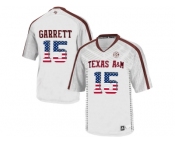 2016 US Flag Fashion 2016 Men'sTexas A&M Aggies Myles Garrett #15 College Football Authentic Jersey - White