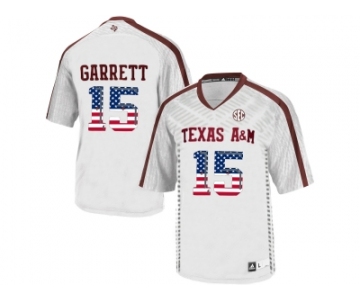 2016 US Flag Fashion 2016 Men'sTexas A&M Aggies Myles Garrett #15 College Football Authentic Jersey - White