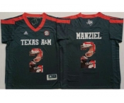 Texas A&M Aggies #2 Johnny Manziel Black Player Fashion Stitched NCAA Jersey