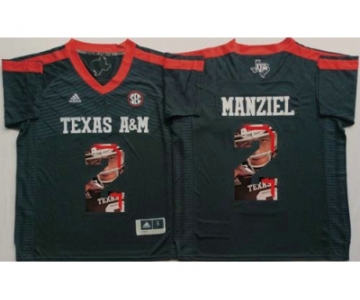 Texas A&M Aggies #2 Johnny Manziel Black Player Fashion Stitched NCAA Jersey