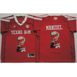 Texas A&M Aggies #2 Johnny Manziel Red Player Fashion Stitched NCAA Jersey