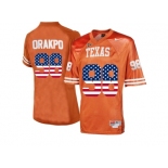 2016 US Flag Fashion-Men's Texas Longhorns Brian Orakpo #98 College Football Jersey - Burnt Orange