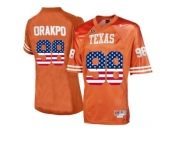 2016 US Flag Fashion-Men's Texas Longhorns Brian Orakpo #98 College Football Jersey - Burnt Orange