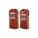 2016 US Flag Fashion-Men's Texas Longhorns Kevin Durant #35 College Basketball Jersey - Burnt Orange