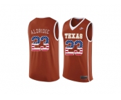 2016 US Flag Fashion-Men's Texas Longhorns LaMarcus Aldridge #23 College Basketball Throwback Jersey - Burnt Orange