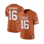 Men's Texas Longhorns #16 Arch Manning Orange Stitched Jersey