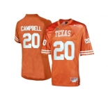 Men's Texas Longhorns Earl Campbell #20 College Football Throwback Jersey - Burnt Orange