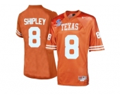 Men's Texas Longhorns Jordan Shipley #8 College Football Throwback Jersey - Burnt Orange