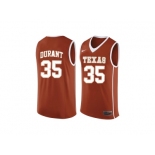 Men's Texas Longhorns Kevin Durant #35 College Basketball Jersey - Burnt Orange