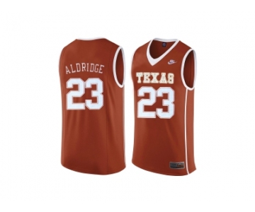 Men's Texas Longhorns LaMarcus Aldridge #23 College Basketball Throwback Jersey - Burnt Orange