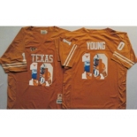 Texas Longhorns #10 Vince Young Orange Player Fashion Stitched NCAA Jersey