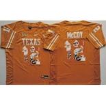 Texas Longhorns #12 Colt McCoy Orange Player Fashion Stitched NCAA Jersey