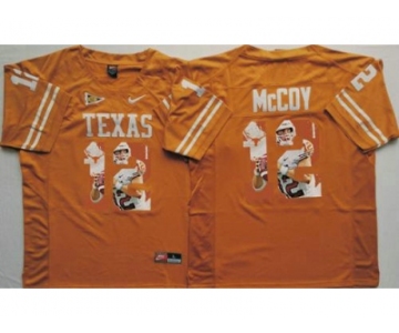 Texas Longhorns #12 Colt McCoy Orange Player Fashion Stitched NCAA Jersey