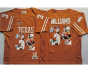 Texas Longhorns #34 Ricky Williams Orange Player Fashion Stitched NCAA Jersey