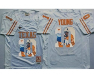 exas Longhorns #10 Vince Young White Player Fashion Stitched NCAA Jersey