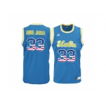 2016 US Flag Fashion Men's UCLA Bruins Kareem Abdul-Jabbar #33 College Basketball Jersey - Blue