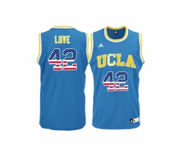 2016 US Flag Fashion Men's UCLA Bruins Kevin Love #42 Blue College Basketball Jersey - Blue