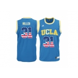 2016 US Flag Fashion Men's UCLA Bruins Reggie Miller #31 College Basketball Jersey - Blue