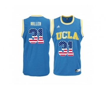 2016 US Flag Fashion Men's UCLA Bruins Reggie Miller #31 College Basketball Jersey - Blue