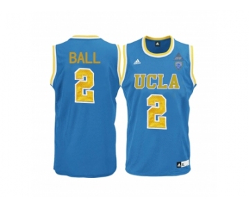 2017 UCLA Bruins Lonzo Ball #2 Pac-12 College Basketball Authentic Jersey - Blue