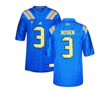 Men's UCLA Bruins #3 Josh Rosen College Football Authentic Jersey - Blue