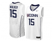 Uconn Huskies Kemba Walker #15 College Basketball Jersey - White