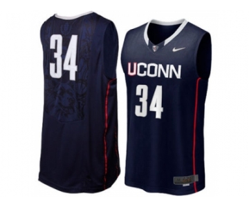 Uconn Huskies Ray Allen #34 College Basketball Jersey - Navy