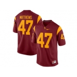 USC Trojans Clay Matthews #47 College Football Jersey - Red