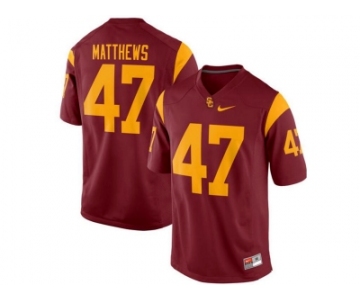 USC Trojans Clay Matthews #47 College Football Jersey - Red