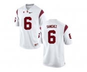 USC Trojans Mark Sanchez #6 College Football Jersey - White