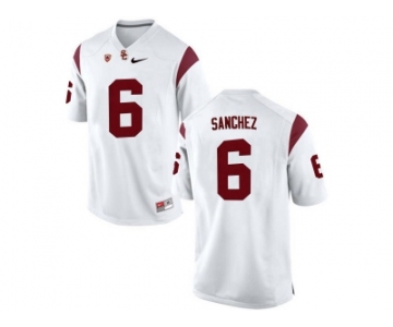 USC Trojans Mark Sanchez #6 College Football Jersey - White