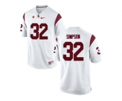 USC Trojans O.J Simpson #32 College Basketball Jersey - White