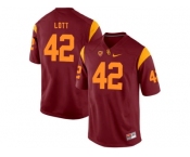 USC Trojans Ronnie Lott #42 College Football Jersey - Red