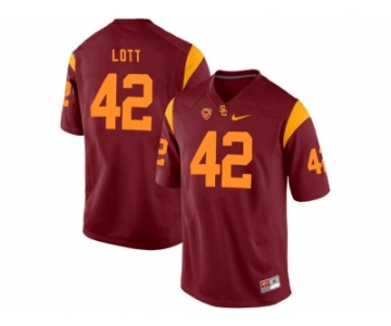 USC Trojans Ronnie Lott #42 College Football Jersey - Red