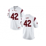 USC Trojans Ronnie Lott #42 College Football Jersey - White